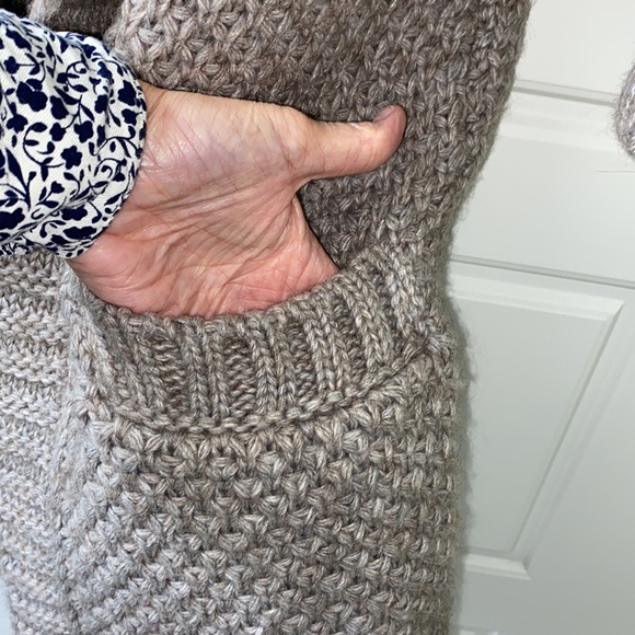 Benedetta B alpaca wool acrylic blend duster cardigan Size small made in Italy - Picture 3 of 5